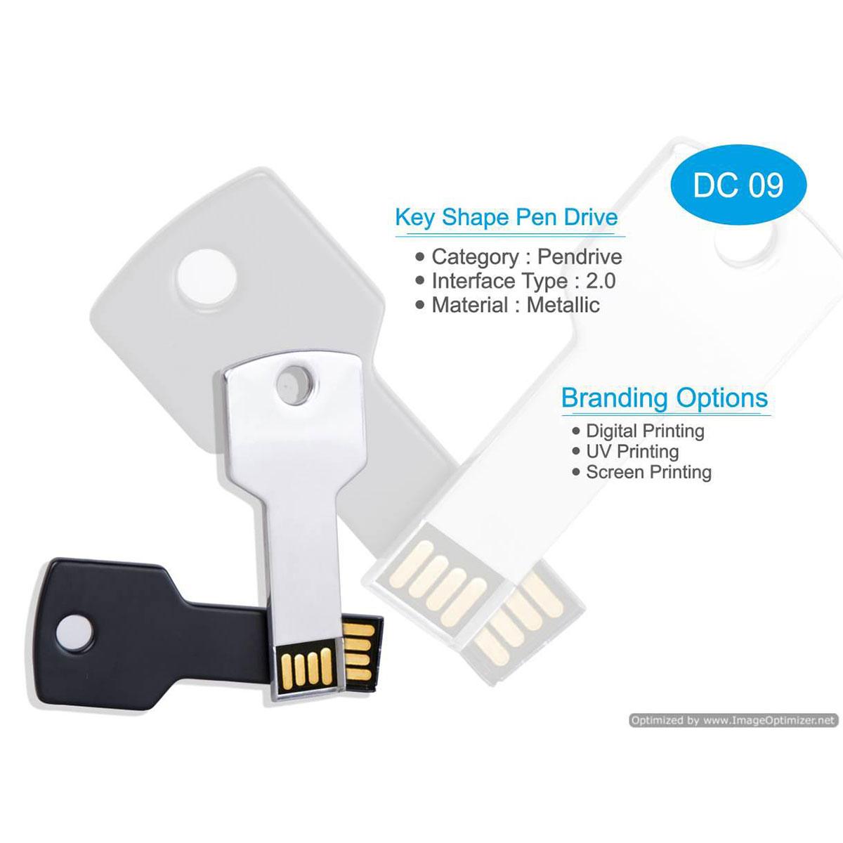 BCG- Key Shape Pendrive - Premier Promotional Gifts Exim