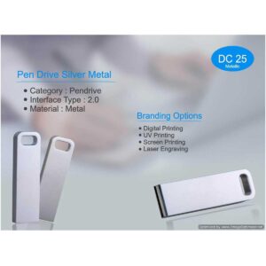 BCG- Silver Metal Pendrive